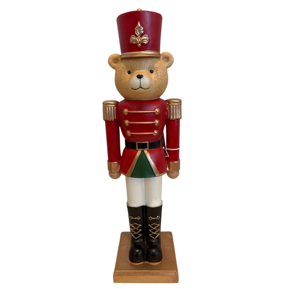 Martha Stewart Brown Teddy Bear Nutcracker Toy Soldier Bears Christmas Holiday